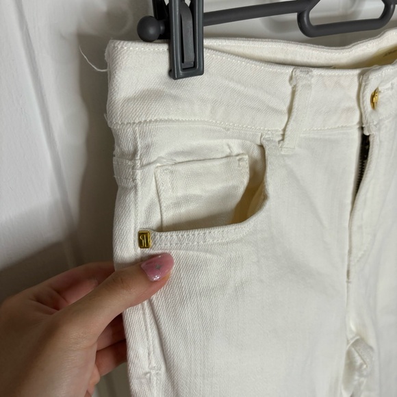 Anthropologie Pilcro White Script High-Rise Skinny Jeans 25 - Picture 7 of 10